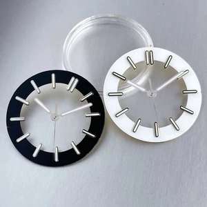 29MM Black White Dial Transparent Dial For Japan NH70A NH71A NH72A Movement - Picture 1 of 12
