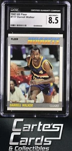 Darrell Walker 1987-88 Fleer #117 Denver Nuggets RC Rookie CGC 8.5 - Picture 1 of 2