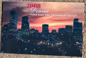 2008-D-U.S. Uncirculated Coin Set, Including State Quarters & President $1 Coins - Picture 1 of 5