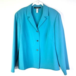 Jones NewYork Blazer Damen 16 blau Jacke 3 Knöpfe Vintage klassisch Corpcore Y2K neu ohne Etikett - Bild 1 von 8
