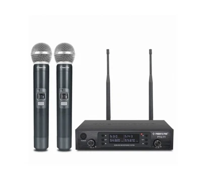 Phenyx Pro PTU-71-2H UHF Dual-Channel Wireless Handheld Microphone System - Image 1 of 4