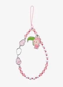 POP MART Big Into Energy Labubu Phone Charm CONFIRMED - LOVE - Zdjęcie 1 z 7
