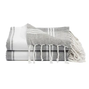 Toalla de playa turca de algodón de gran tamaño 36"x72" absorbente de piscina extra grande... - Imagen 1 de 9