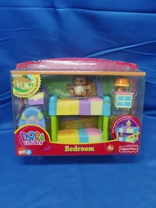 Vintage Fisher Price Nick Jr Dora The Explorer Talking House Bedroom Bunkbed - Picture 1 of 7