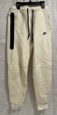 Nike Tech Fleece Joggers cáqui claro preto masculino tamanho pequeno - Imagem 1 de 4