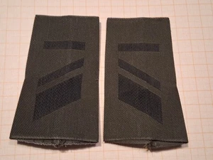 Bundeswehr Rangschlaufen Heer schwarz auf oliv Stabskorporal UA 1 paar - Bild 1 von 1