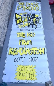 Vintage Rare The Dogs D'Amour Poster Kid From Kensington Promo Single Punk 1988 - Bild 1 von 8