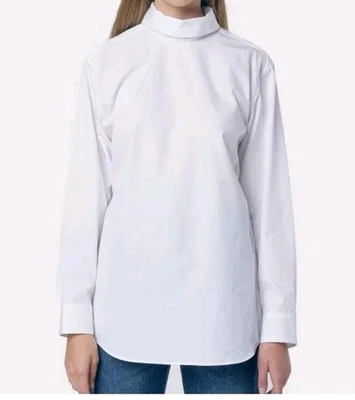 Blusa Top DRIES VAN NOTEN Botón Espalda Blanca Talla 40 Usada en Excelente Condición  Foto 1 de 4