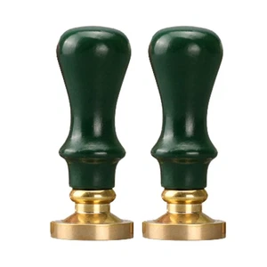 2 piezas mango de madera maciza estampado hecho a mano álbum de recortes sello de madera - Imagen 1 de 11