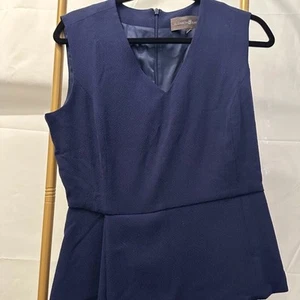 Elizabeth & Clarke "The Windsor" Asymmetrical Peplum Top - Size 6 - Picture 1 of 5