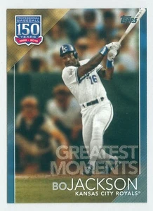 Topps Serie 2 Greatest Moments Blue Parallel GM-10 2019 Bo Jackson Royals - Foto 1 di 1
