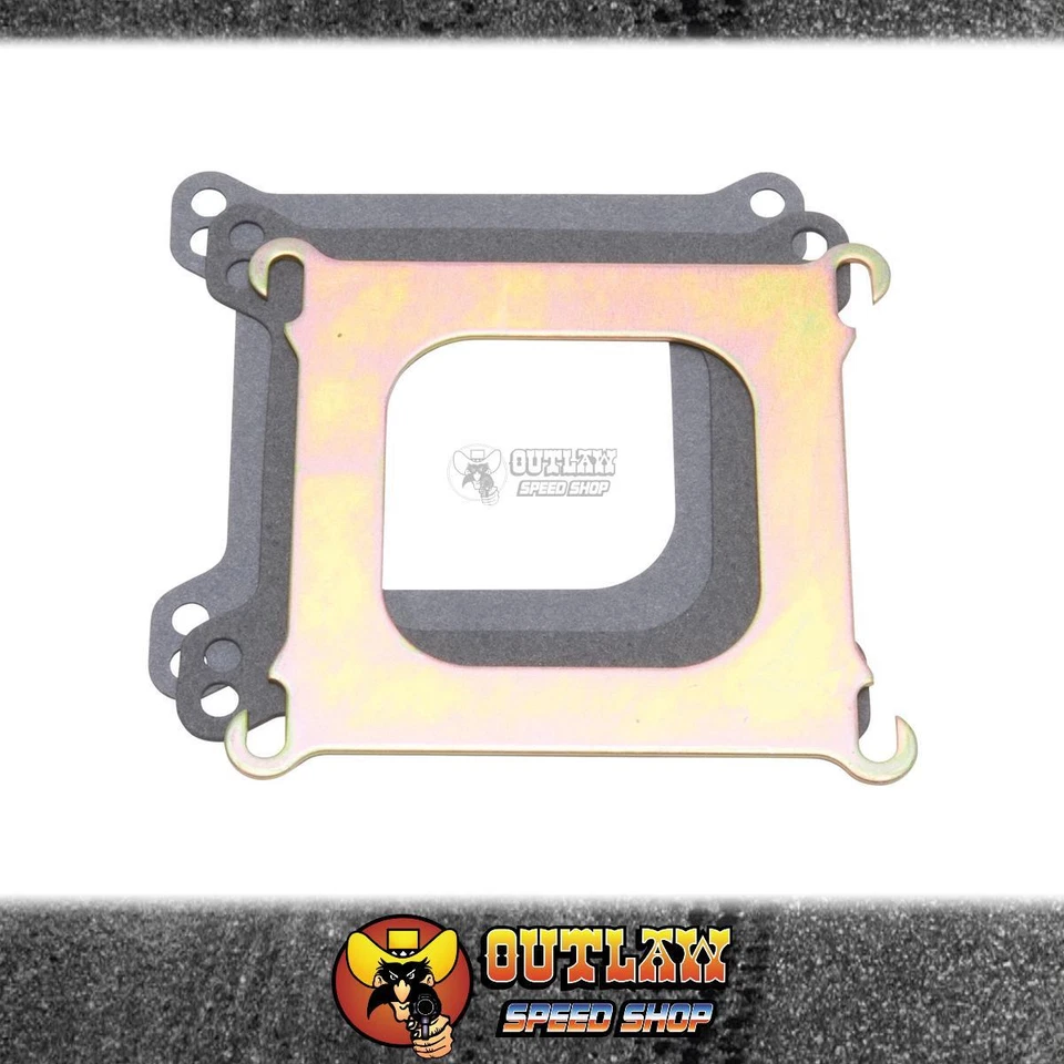 EDELBROCK CARBY ADAPTOR PLATE SQUARE TO SPREAD BORE FOR EDEL MANIFOLDS - ED2732 - image 1 of 1