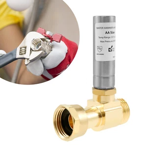 Water Hammer Arrestor w/ 3/4" NH Thread Reduce Knock Noise for Washing Machine ☣ - Picture 1 of 11