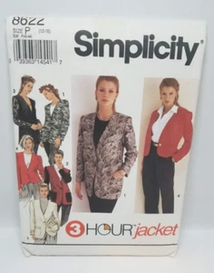 UNCUT Misses' Professional Jacket Sewing Pattern by Simplicity, 8622 Sizes 12-16 - Picture 1 of 2