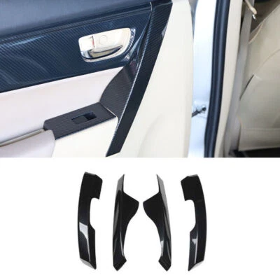For Toyota Corolla 2014-19 ABS Carbon Fiber Interior Door Armrest Strip Trim 4X Foto 1 de 4