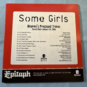 Heaven's Pregnant Teens by Some Girls CD Advanced Promo Rare - Imagen 1 de 4