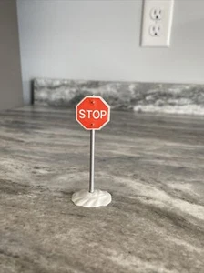 DEPT 56 SEGNALE STOP #51764 solo esposizione villaggio neve originale - Foto 1 di 2