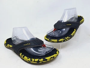 Cushe Herren schwarz limette Manuka Spindrift Riemen Komfort Flip Flop Sandalen Größe 9 - Bild 1 von 9