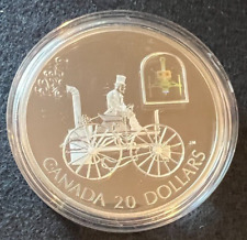 2000 Canadian $20 Silver Coin - Transportation Series: Steam Buggy (2648)