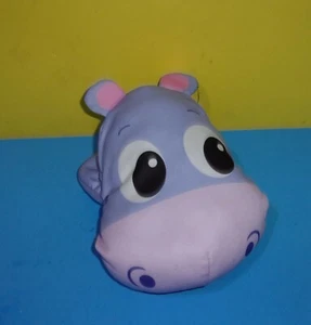 Little Tikes Hippo Head Plush Hand Puppet Purple Pretend Play hippopotamus - Picture 1 of 2