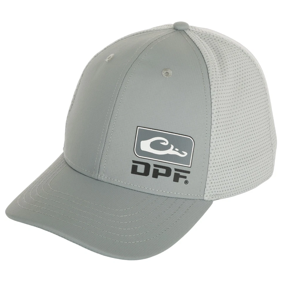 Gorra de rendimiento de pesca Drake DPF - gris monumento Foto 1 de 1