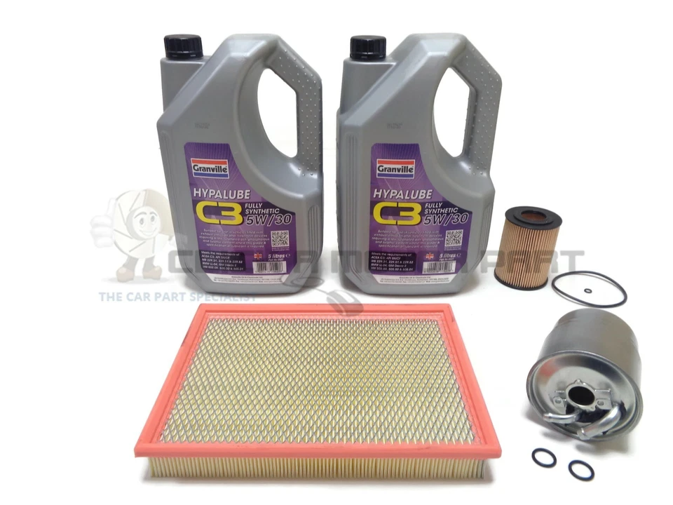JEEP GRAND CHEROKEE MK3 3.0 CRD 05-10 OIL AIR DIESEL FUEL FILTER 10L ENGINE OIL - Image 1 of 1