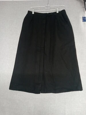 Evan-Picone Skirt Women's Size 14 Wool Blend Button Front with Pockets VINTAGE - Image 1 of 4