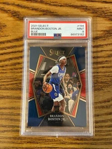 PSA 9 2021 Panini Select Brandon Boston Jr #194 Blu Premier Level Rookie - Foto 1 di 2