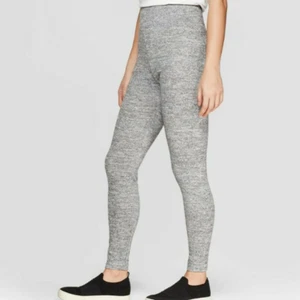A New Day S Gray Cozy Leggings Wide Waistband Women's High-Waist Heather Gray - Picture 1 of 4