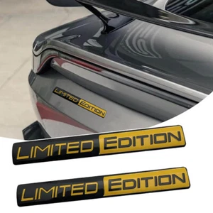 1 Pair 3D Limited Edition Aluminum Stickers Body Fuel Tank Emblem Badge Decals - Bild 1 von 11