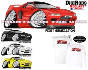 Acura NSX First Generation Model DigiRods / Koolart Cartoon Car Art T Shirt S-5X - Picture 1 of 7
