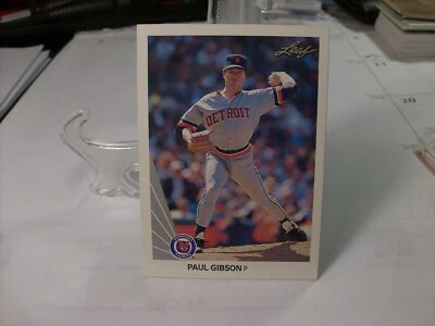 1990 Leaf Baseball #298 - Paul Gibson - Detroit Tigers  90-749 - Image 1 of 2