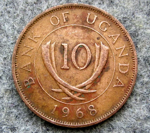 UGANDA 1968 10 CENTS Cover