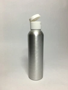 100ml Aluminium Boston Bottles & White Flip Top Cap *ANY AMOUNT* - Picture 1 of 3