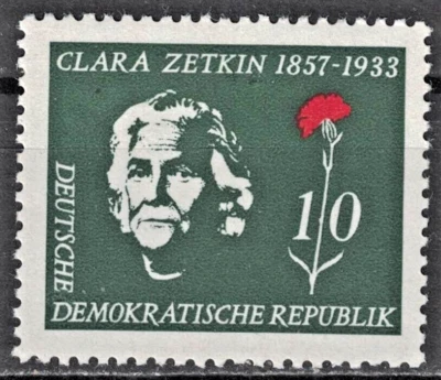 GERMANY DDR:1957 SC#361 MVLH Centenary of the birth of Clara Zetkin, politic   F - Image 1 of 2