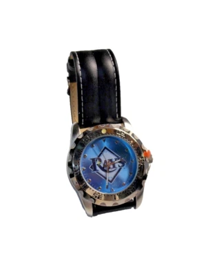 MLB Tampa Bay Rays Baseball Men's Watch Diver Style New Battery Game Time - Image 1 of 4