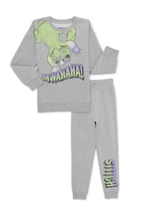 Stitch Boys Halloween Fleece Sweatshirt & Pants Outfit Set Gray Size 7 New - Picture 1 of 4