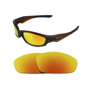NEW POLARIZED CUSTOM FIRE RED LENS FOR OAKLEY STRAIGHT JACKET 2007+ SUNGLASSES - Picture 1 of 5