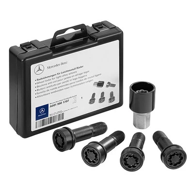 Original Mercedes Radsicherung Radschloss M14 x 1,5 x 45 schwarz A0019901707 - Bild 1 von 4