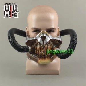 Immortan Joe Mask Mad Max 4 Fury Road Cosplay Prop Gas Accessories Gifts 1PC New - Picture 1 of 13
