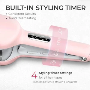 Curling Iron Hair Crimper Waver - ROVY Beach Waves Curling Wand - Picture 1 of 7