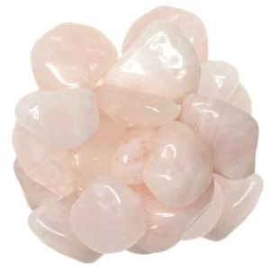 Piedras caídas de cuarzo rosa de 3 libras - grado 1 - ancho XL - 1,5"" a 2"" Avg. - Imagen 1 de 3