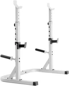 Weider Platinum Olympic Squat Weight Rack Stands Spotters And Bar Holds 310 lb - Picture 1 of 5