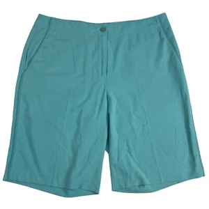 EP Pro Women's Golf Shorts 10 10" Inseam Blue Polyester Rayon Spandex Golfing - Picture 1 of 6
