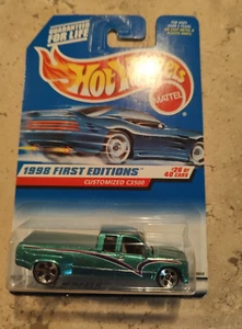 Hot Wheels 1998 First Edition Customized C3500 Long Stripe Edition Variation - Picture 1 of 4