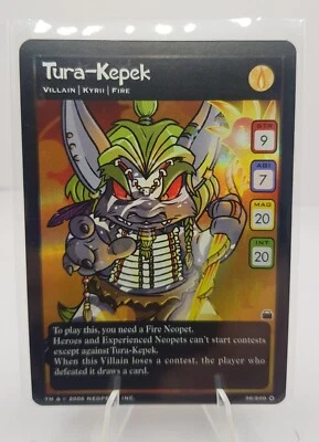 NEOPETS TURA-KEPEK HOLO FOIL TRAVELS IN NEOPIA SET 36/200 WOTC VINTAGE NM - Image 1 of 2