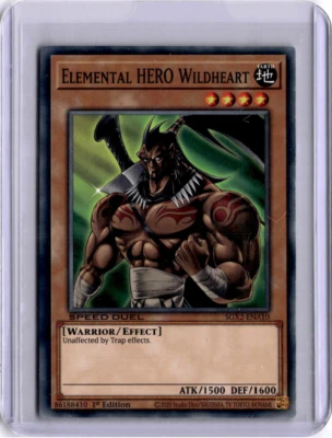 #SGX2-ENA10 - ELEMENTAL HERO WILDHEART - SPEED DUEL GX - YU-GI-OH - Image 1 of 2