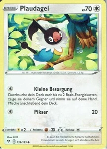 Pokemon Karte Schwert&Schild Farbenschock 139/185 Plaudagei deutsch - Bild 1 von 1