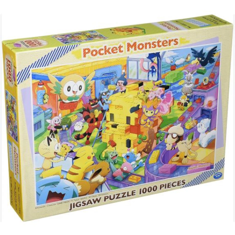 Ensky Pokemon Jigsaw Puzzle 1000 Pieces Let's Make It Together Pikachu Block