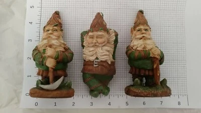 Lot of 3pcs Miniature Fairy Garden Set Gnomes 2004 Garden Collection  - Image 1 of 4